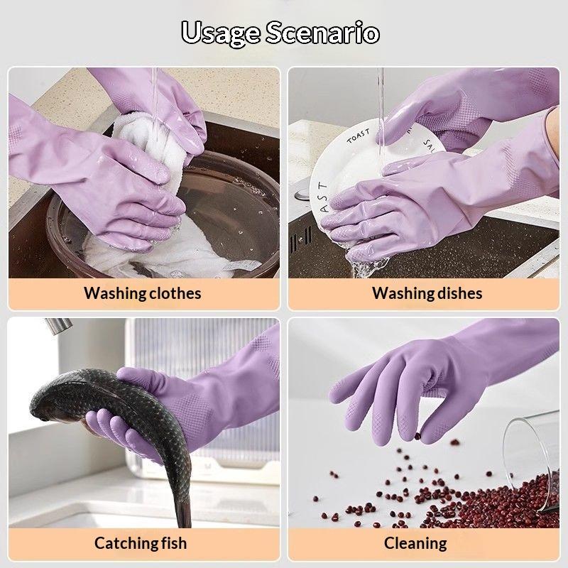 1 par de luvas de látex para l - Dish Glove Rubber avaliação e preço