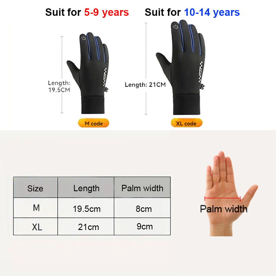 Gtubike luvas infantis com tel - Ski Glove Waterproof avaliação e preço