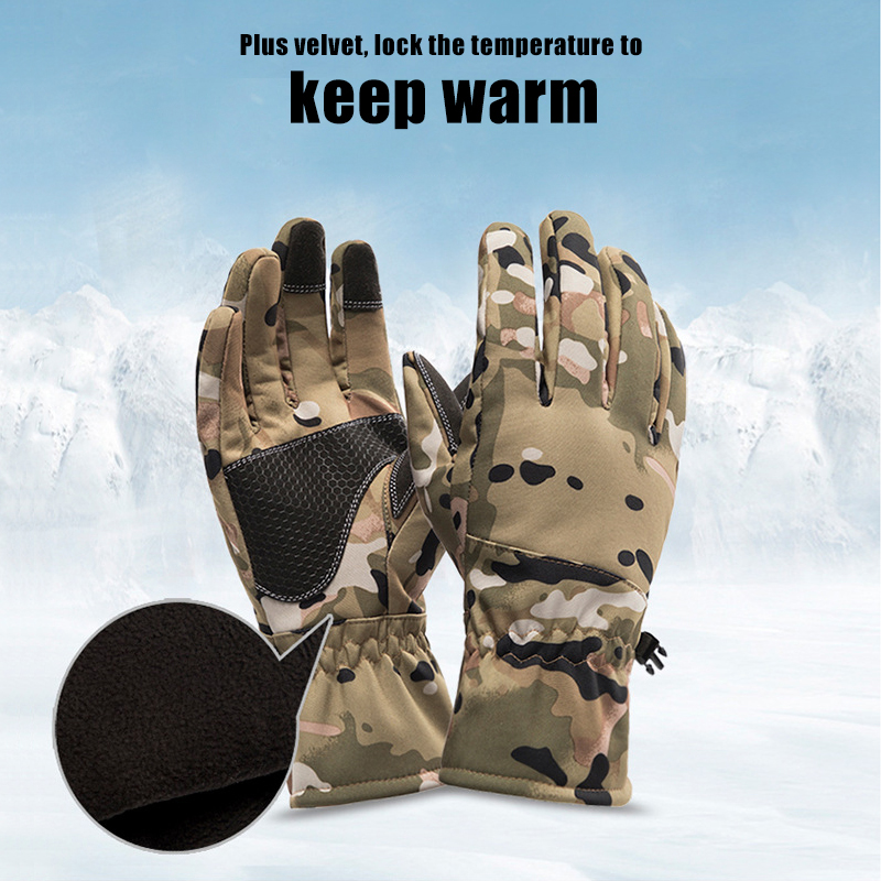 Táticas ao ar livre camuflagem - Ski Glove Waterproof avaliação e preço